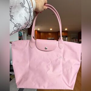 Longchamp Le Pliage Large (L) Pink Tote Bag
